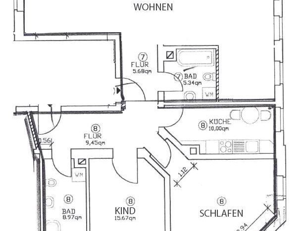 Grundriss zur Wohnung