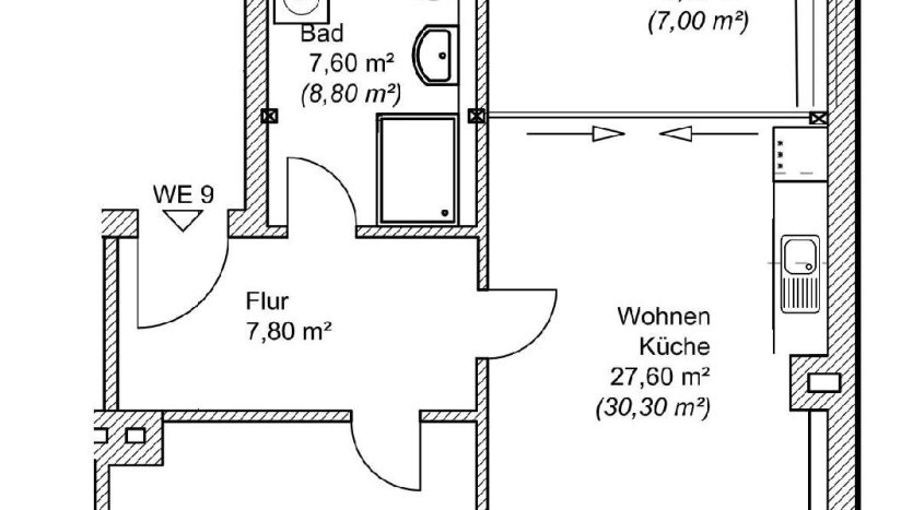 Grundriss zur Wohnung